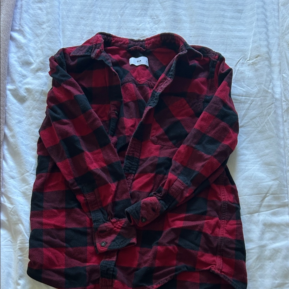 TNA Red and Black Checkered Shirt